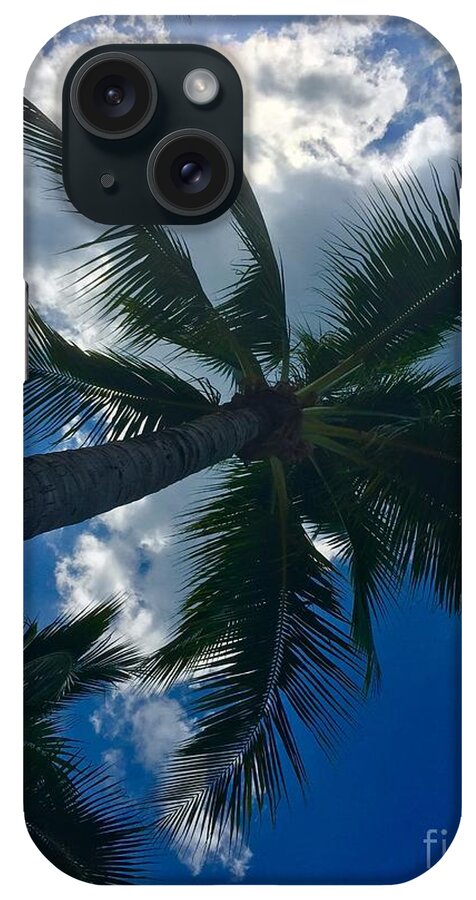 Summer iPhone Case featuring the photograph Palm Tree by Thomas Schroeder