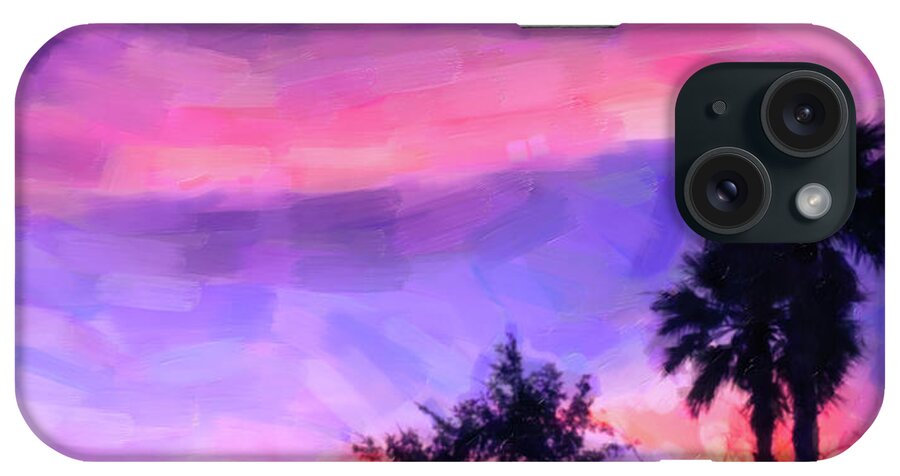 Palms iPhone Case featuring the painting Palms 2 by Darrell Foster