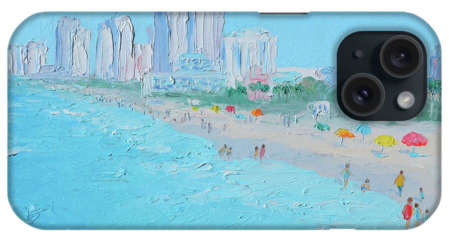 Beach iPhone Case featuring the painting Panama City Beach Impression by Jan Matson