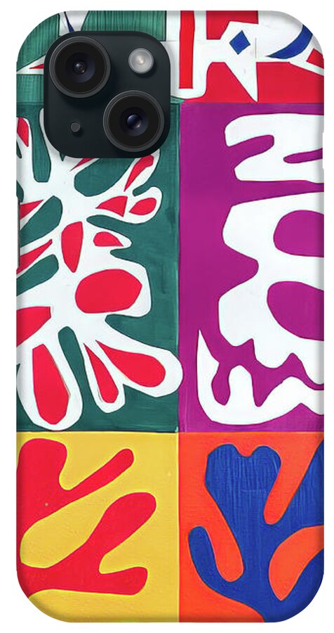 Panel With Mask iPhone Case featuring the painting Panel With Mask by Henri Matisse 1947 by Henri Matisse