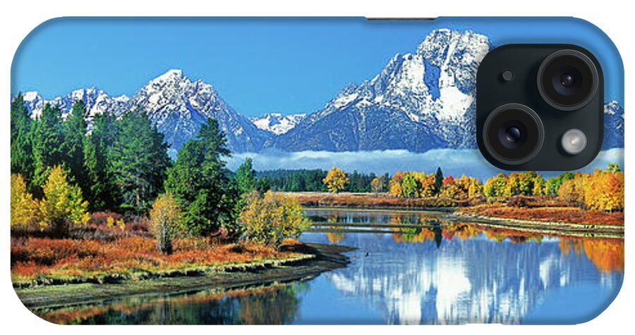 Dave Welling iPhone Case featuring the photograph Panorama Oxbow Bend Grand Tetons National Park Wyoming by Dave Welling