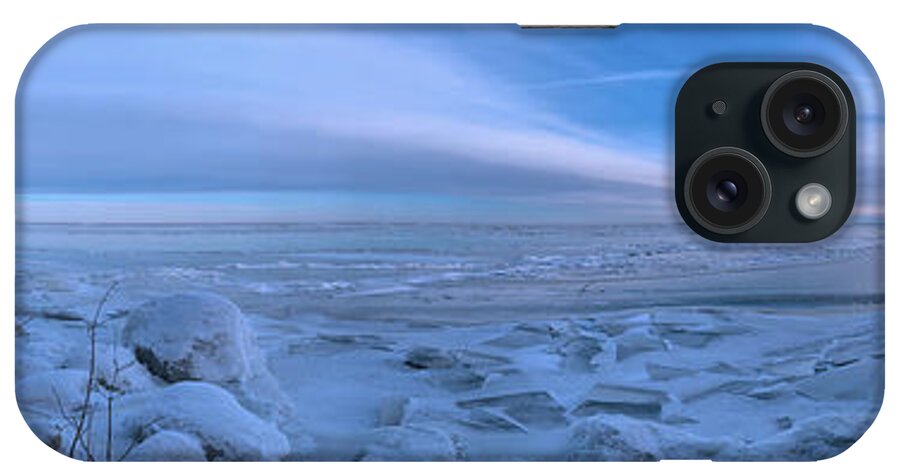 Canada iPhone Case featuring the photograph Panoramic Winter Scene by Mary Mikawoz