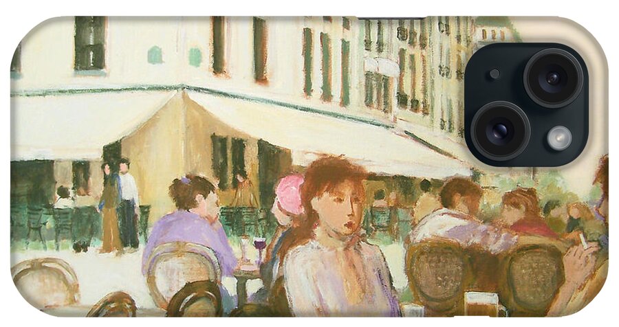 Cafe iPhone Case featuring the painting Paris Cafe by J Reifsnyder