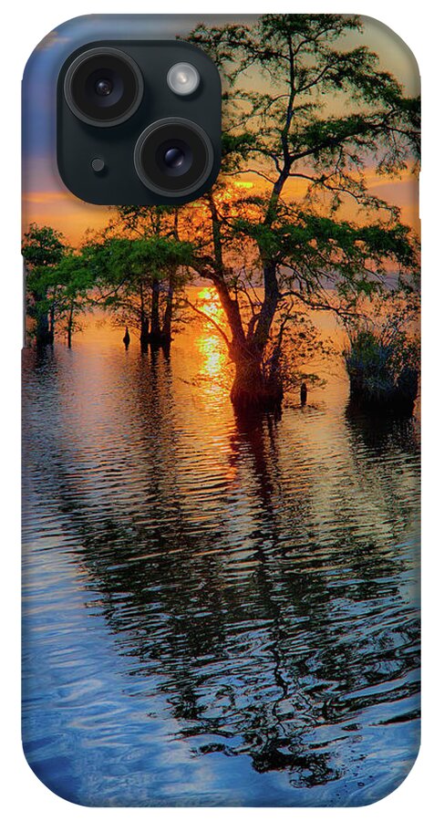 North Carolina iPhone Case featuring the photograph Pasquetank Sunrise by Dan Carmichael