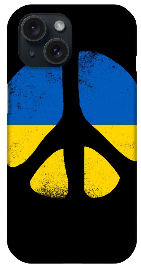 Cool iPhone Case featuring the digital art Peace in Ukraine by Flippin Sweet Gear