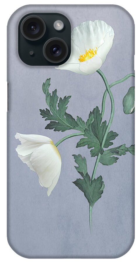 Poppy iPhone Case featuring the digital art Peace Poppy by M Spadecaller