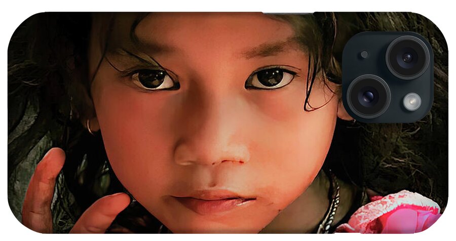 Cambodian Children iPhone Case featuring the photograph Peace by Rebecca Herranen