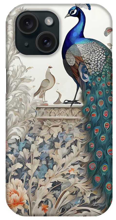 Wildlife iPhone Case featuring the digital art Peacock 11 by DSE Graphics