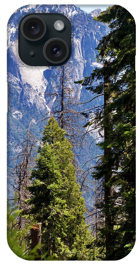 Peaks And Pines In Sequoia National Park iPhone Case featuring the photograph Peaks and Pines in Sequoia National Park, California. by Ruth Hager