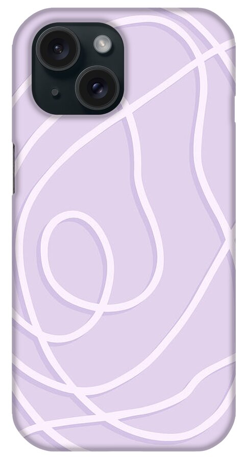Pearl Drop iPhone Case featuring the painting Pearl Drop 1 in lavender by Nikita Coulombe