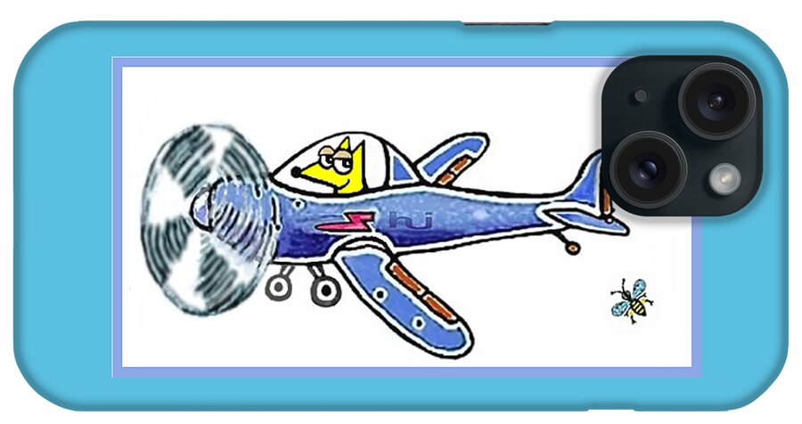 Pedro iPhone Case featuring the mixed media Pedro Ready to take off by Hartmut Jager