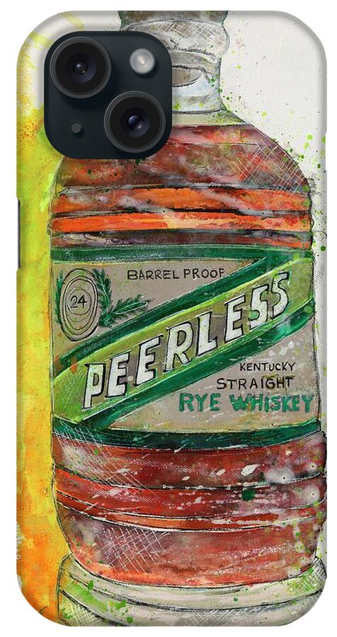 Peerless Bourbon iPhone Case featuring the painting Peerless by Kasha Ritter