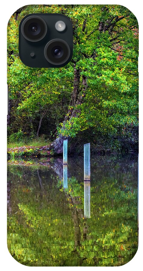 Carolina iPhone Case featuring the photograph Perfect Autumn Reflections II by Debra and Dave Vanderlaan