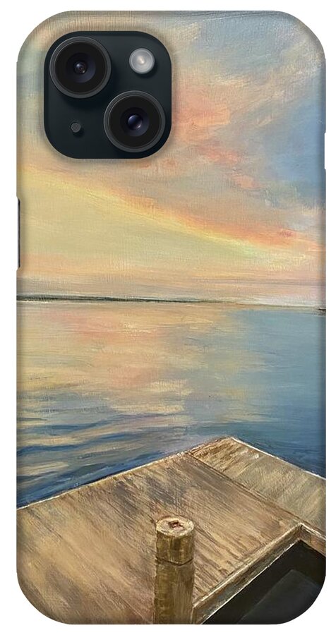 Painting iPhone Case featuring the painting Perfect Point of View by Paula Pagliughi