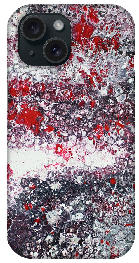  iPhone Case featuring the painting Perforated Crux by Embrace The Matrix