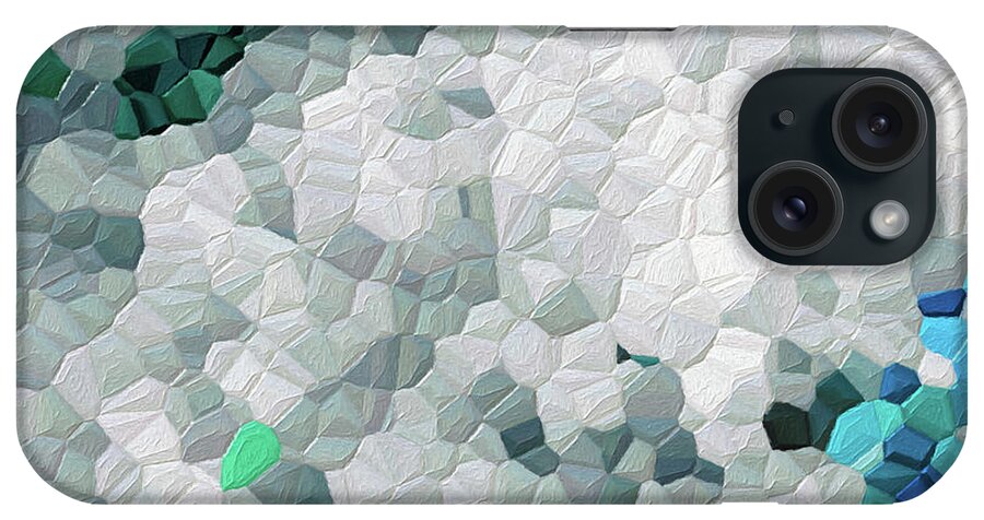 Geometric iPhone Case featuring the painting Philippians 1 6. The Gap. by Mark Lawrence