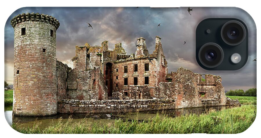 Caerlaverock Castle iPhone Case featuring the photograph Photo of Caerlaverock Castle Scotland, by Paul E Williams