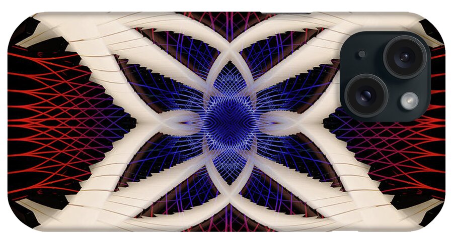 Piano iPhone Case featuring the photograph PianoScape #4 - Surreal series - piano keyboard abstract mirrored perspective by Peter Herman