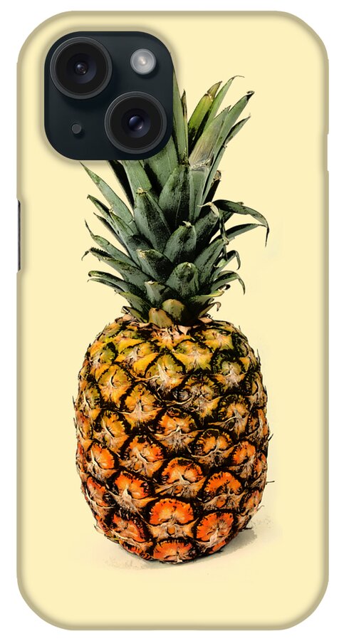 Pineapple iPhone Case featuring the digital art Pineapple summer fruit by Madame Memento