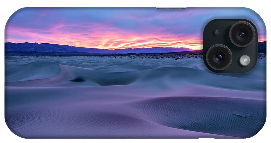 Death Valley iPhone Case featuring the photograph Pink Dunes by Erin Marie Davis