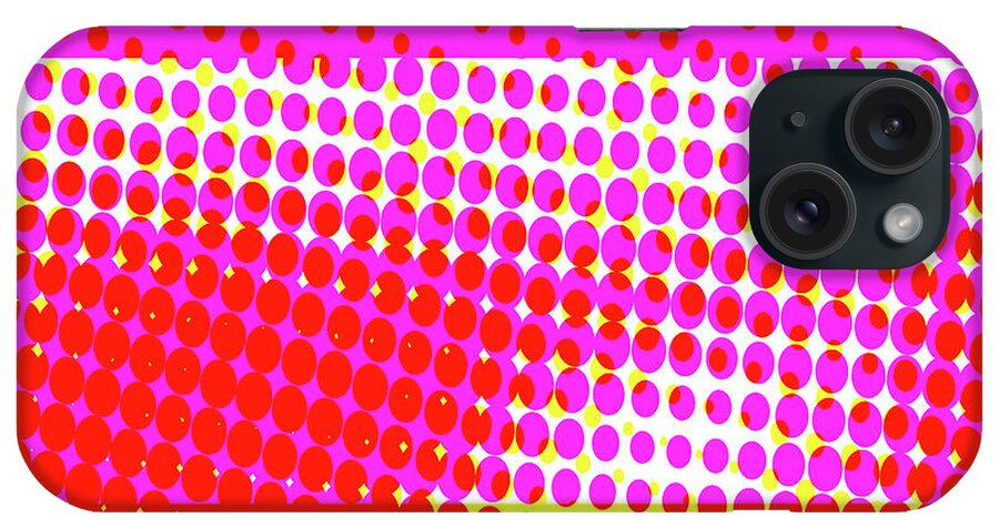 Pink iPhone Case featuring the digital art Pink Stripe Pattern by Melinda Firestone-White