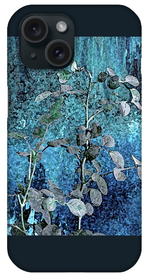 Plant iPhone Case featuring the photograph Plant in Blue Light by Corinne Carroll
