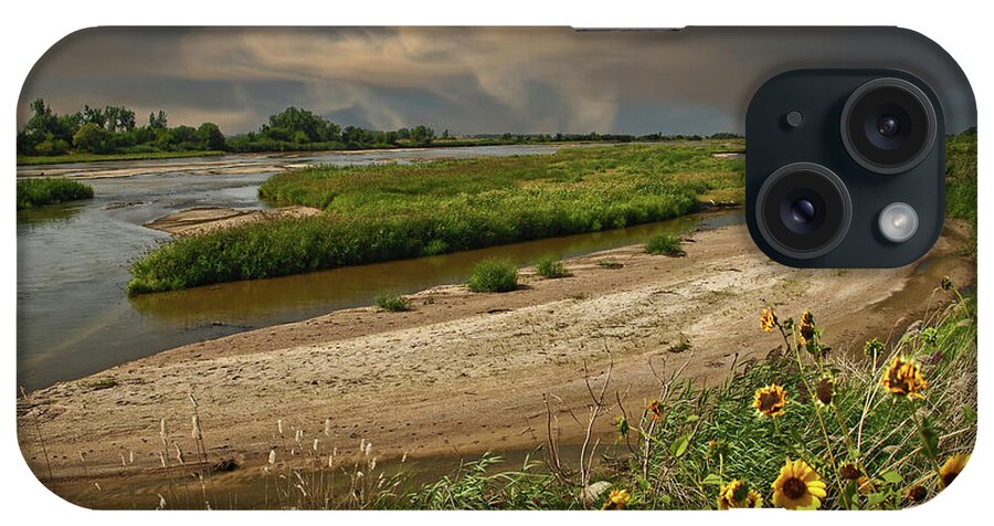 Hall County iPhone Case featuring the photograph Platte River, South of Alda by Jeff White
