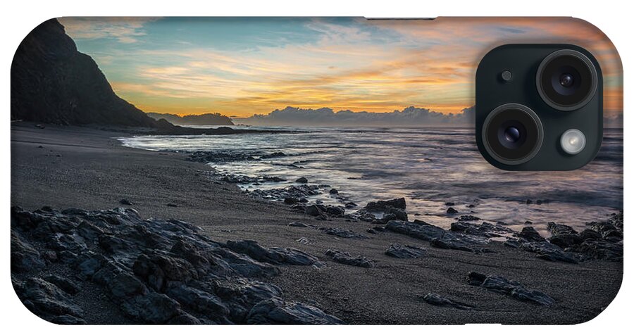 Central America iPhone Case featuring the photograph Playa Escondida at sunrise-Samara-Costa Rica by Henri Leduc
