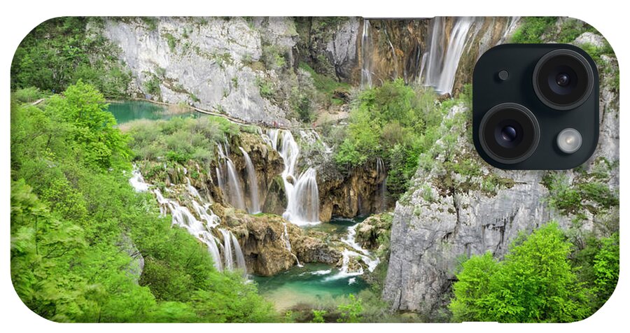 Attraction iPhone Case featuring the photograph Plitvice Waterfalls by Eggers Photography