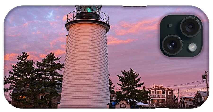 Newbury iPhone Case featuring the photograph Plum Island Light at Sunrise Newbury Massachusetts by Toby McGuire