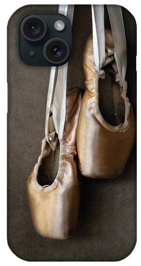 Dance iPhone Case featuring the photograph Pointe Shoes Chiaroscuro by Laura Fasulo