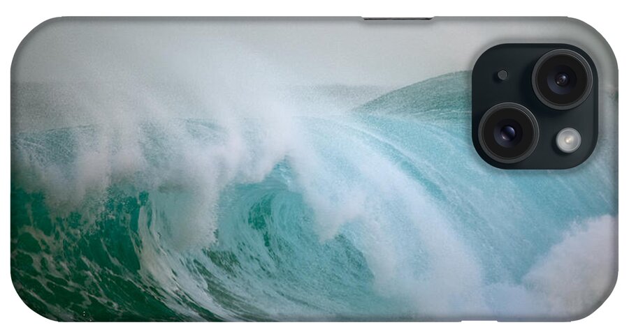 Polihale Beach iPhone Case featuring the photograph Polihale Power Wave by Debra Banks