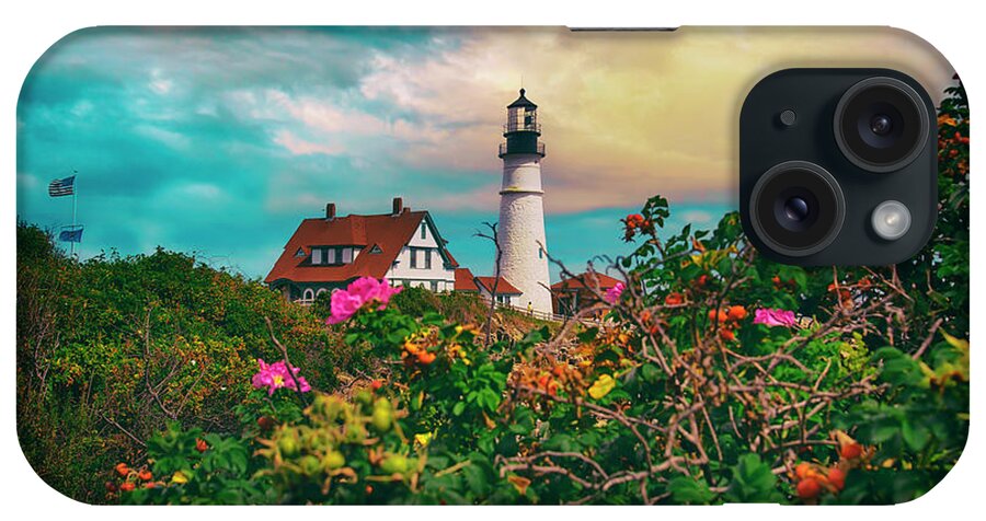 Lighthouse iPhone Case featuring the photograph Portland Head Light - Cape Elizabeth, Maine by Joann Vitali