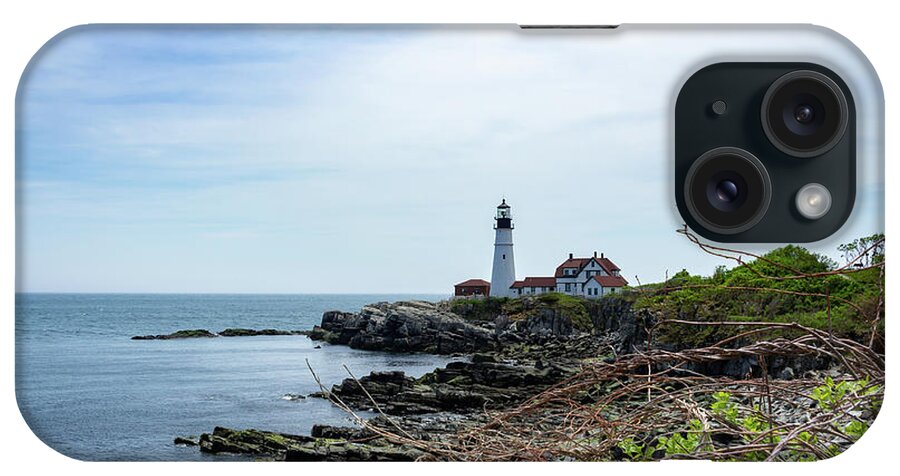 Lighthouse iPhone Case featuring the photograph Portland Head Light by Cindy Robinson
