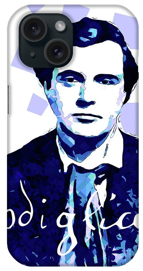 Portrait iPhone Case featuring the painting Portrait of Amedeo Modigliani 3. by Alexandra Arts