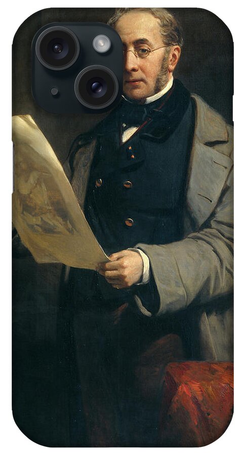 Nicolaas Pieneman iPhone Case featuring the painting Portrait of Jacob de Vos Jacobszoon by Nicolaas Pieneman