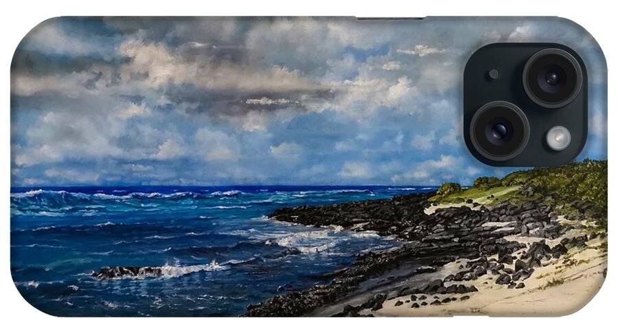  iPhone Case featuring the painting Poste Lafayette, Mauritius by Raouf Oderuth