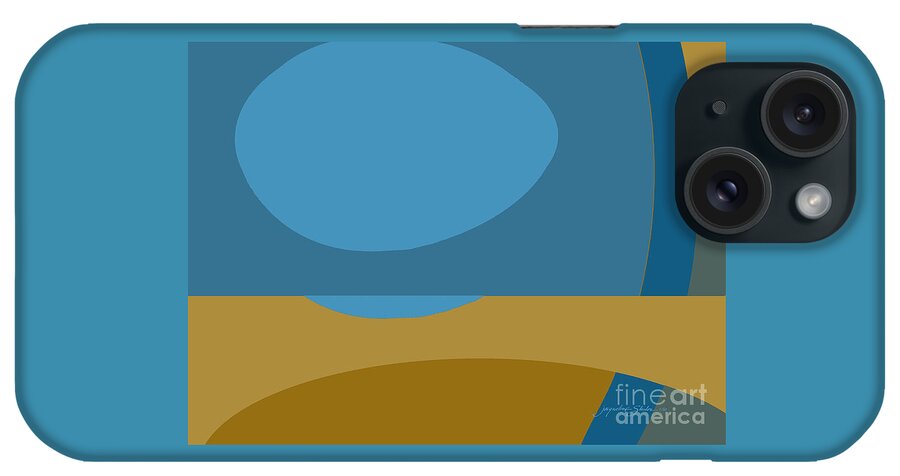 Midcentury iPhone Case featuring the painting Potential by Jacqueline Shuler