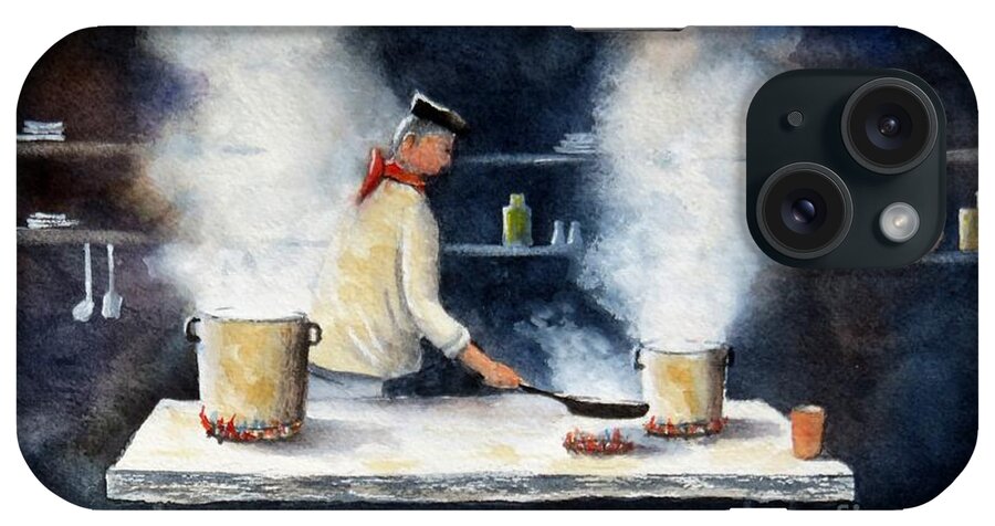 Cook iPhone Case featuring the painting Pots and Pans by Joseph Burger