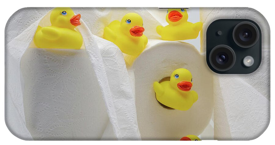 Duckies iPhone Case featuring the photograph Potty Time by John Hartung