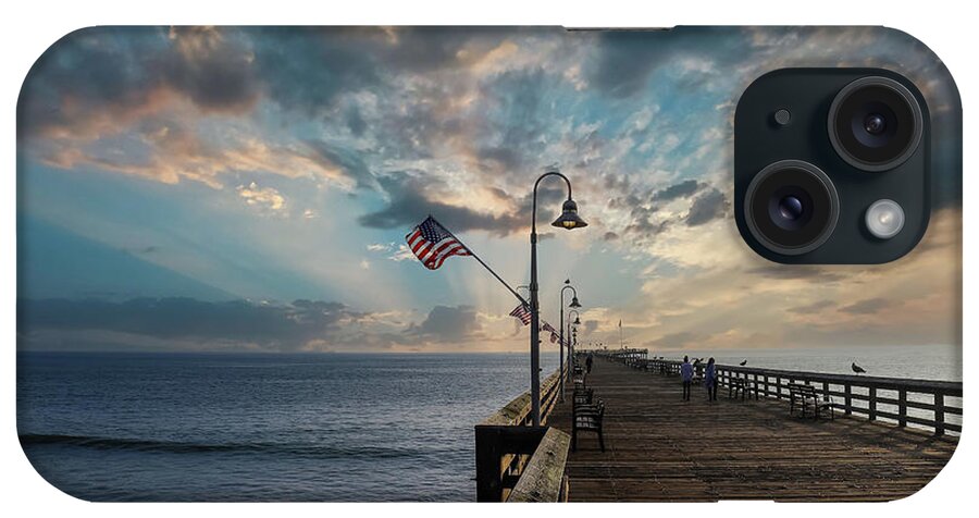 Sea iPhone Case featuring the photograph Powerful Clouds Over Ventura Pier by Marcus Jones