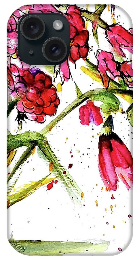 Pretty iPhone Case featuring the painting Pretty in Pink by Eileen Kelly
