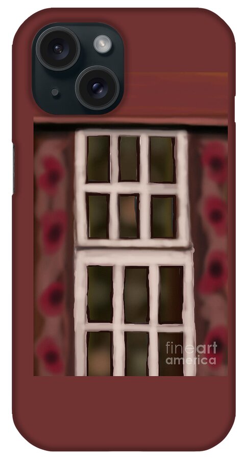 Pretty iPhone Case featuring the digital art Pretty Window of Time by Julie Grimshaw