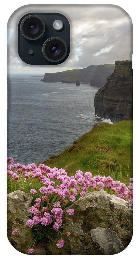 Sea Pink iPhone Case featuring the photograph Pretty with Pink Moher by Mark Callanan