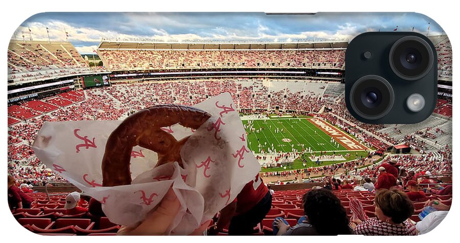 Gameday iPhone Case featuring the photograph Pretzel Bryant-Denny Stadium by Kenny Glover