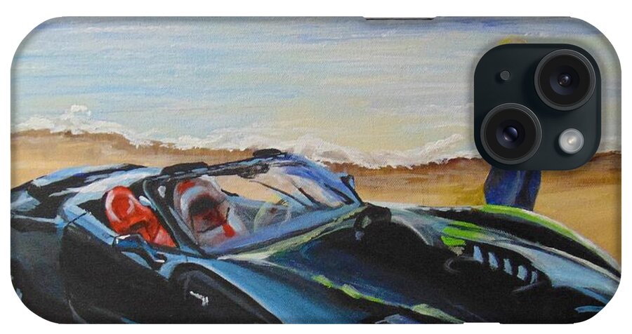 Car iPhone Case featuring the painting Pride and Joy by Saundra Johnson