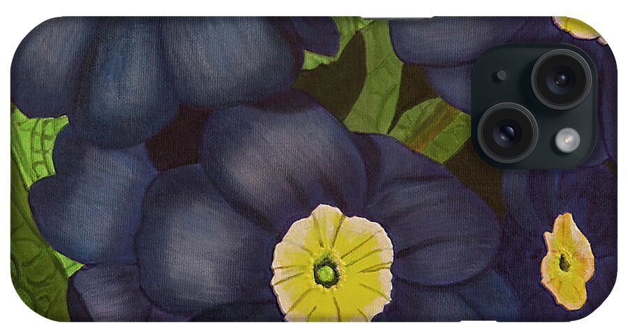 Floral iPhone Case featuring the painting Prim 'n Proper by Donna Manaraze