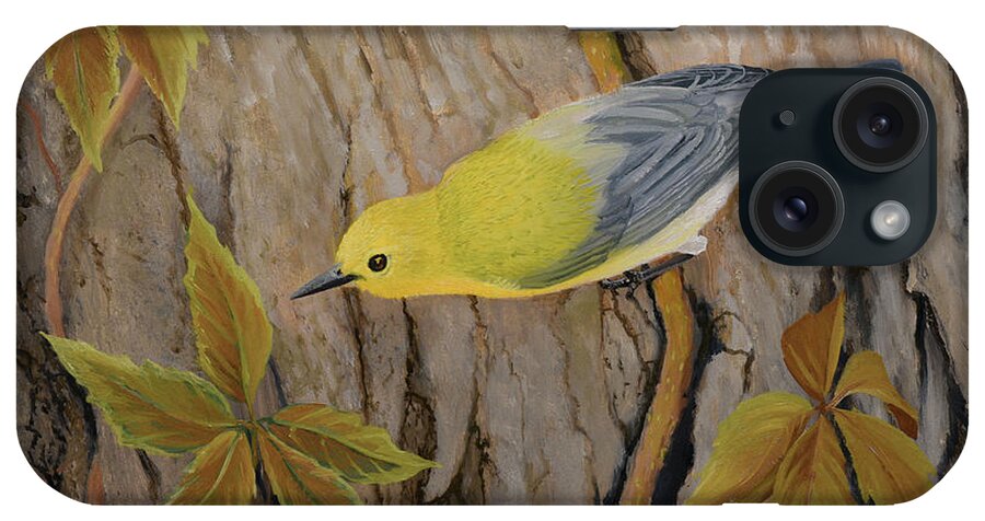Warbler iPhone Case featuring the painting Prothonotary Warbler by Charles Owens