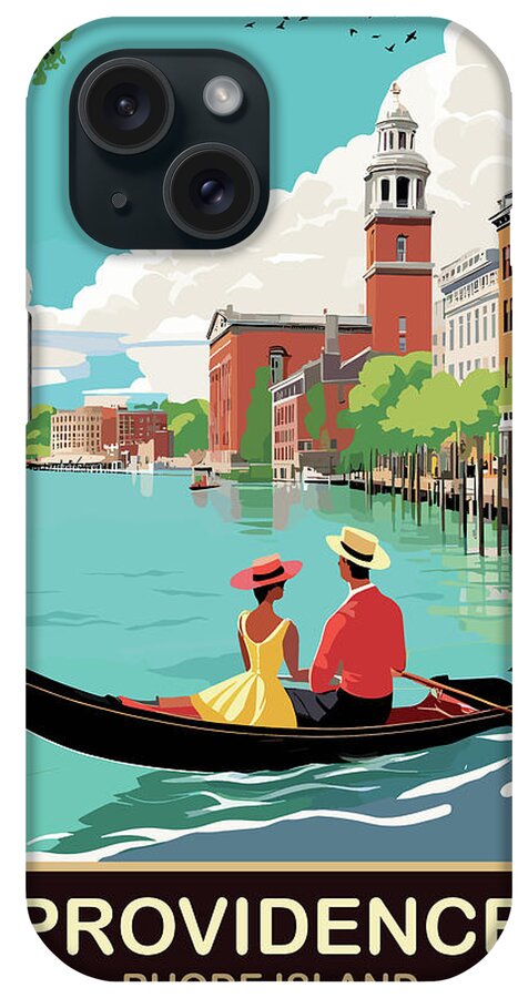 Providence iPhone Case featuring the digital art Providence, Rhode Island by Long Shot