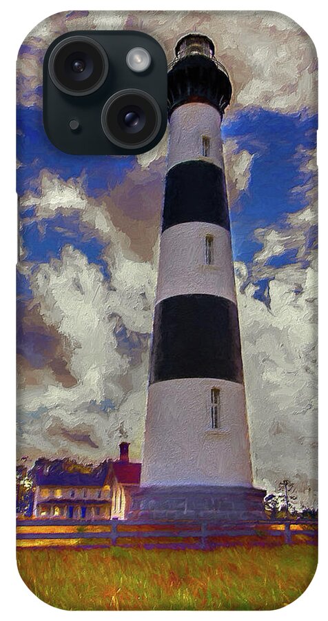 North Carolina iPhone Case featuring the painting Providing Guidance ap by Dan Carmichael